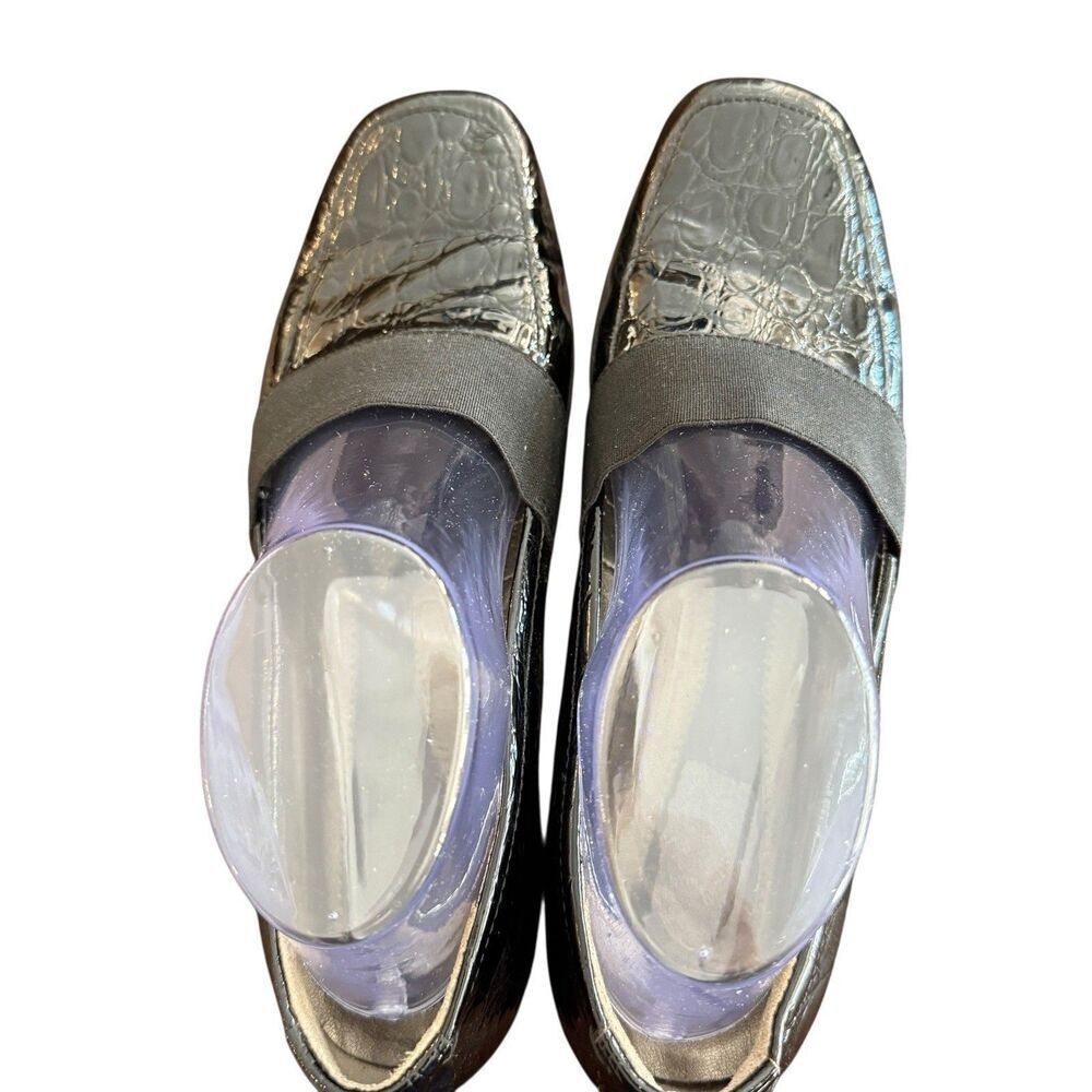 Naturalizer Womens Granbury Square Toe Wedge Heel Black Loafer Shoes Size 8.5 M - Picture 5 of 8